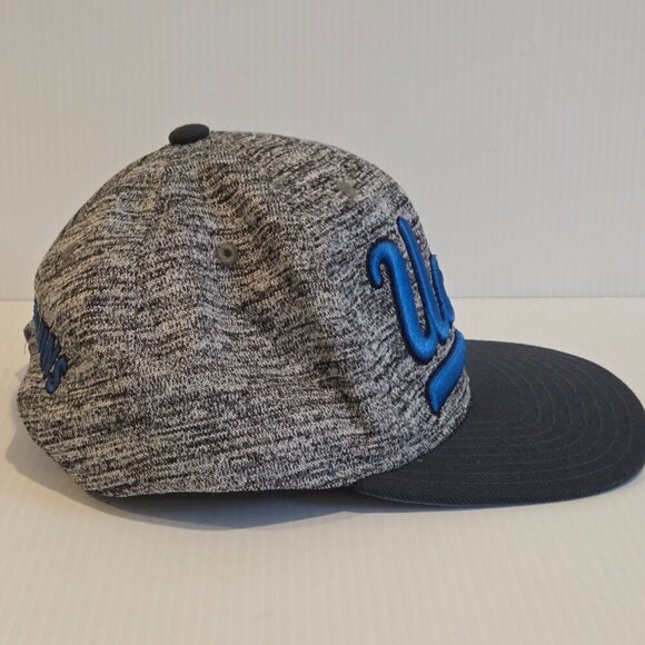 Adidas UCLA Bruins Hat Adult Script Adjustable Snapback Gray Blue Flat Bill - Picture 5 of 12